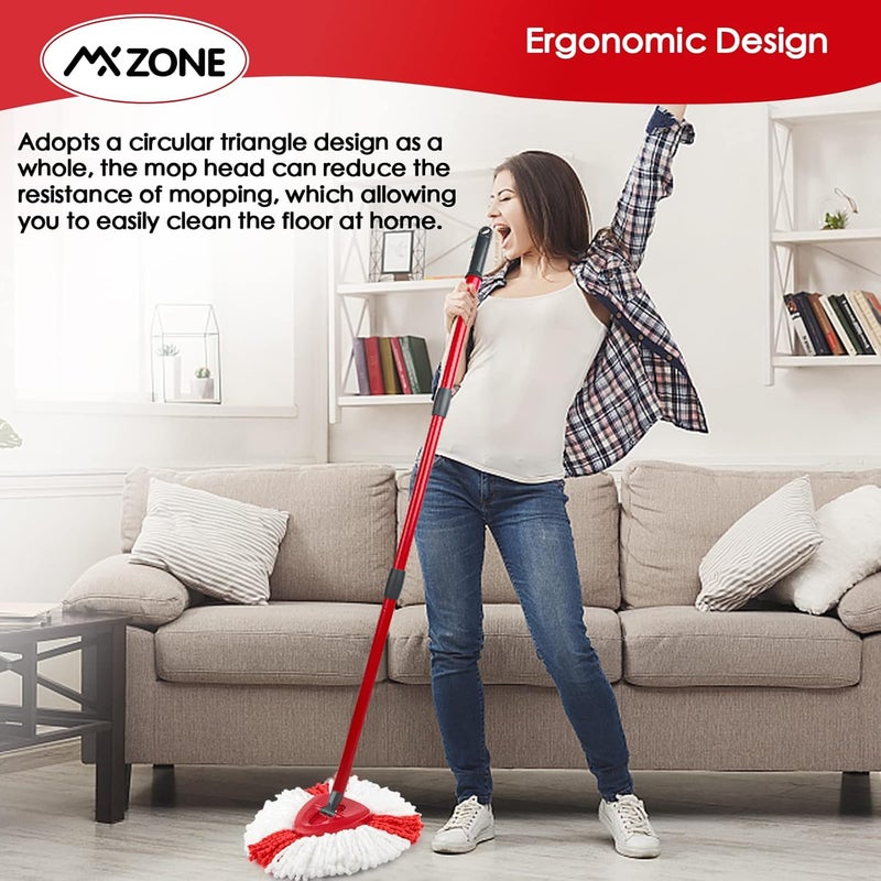 MXZONE Spin Mop Head Replacement Base Head Compatible with O Cedar Spinning Mop Replace Head Cover Plastic Base Case Disc Accessories Part, 1 Pack, Not Fit RinseClean - Image 5
